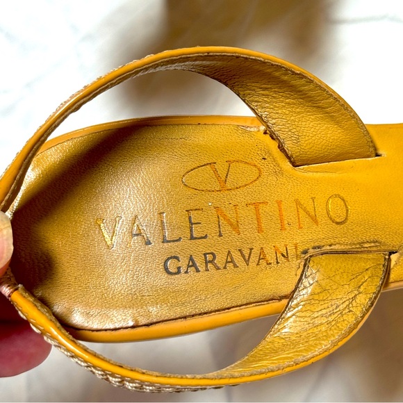 Valentino Bow Accent Slingback Sandals - Picture 6 of 16